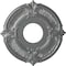 Ekena Millwork Attica Ceiling Medallion (Fits Canopies up to 3 1/2"), 12 3/4"OD x 4"ID x 1/2"P, Platinum CM12ATPLS - alternate 1